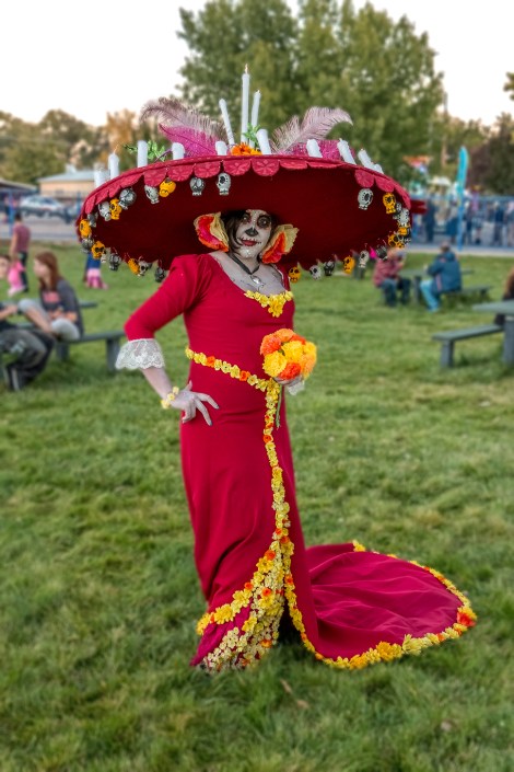 Portrait of Mariah as a Calavera named LaMuerte 